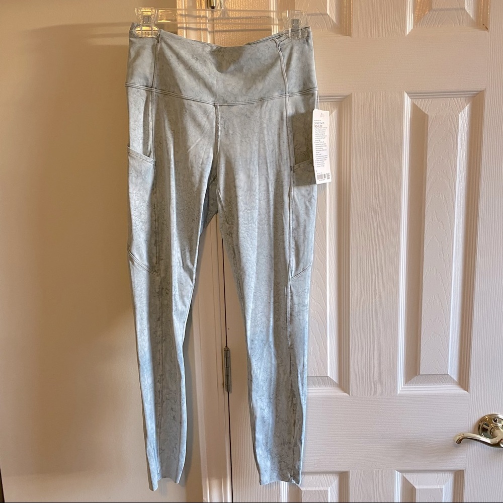 NWT LULULEMON FAST AND FREE RUNNING TIGHT 💫 CITY GRIT BLUE FOG 8